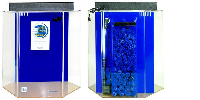 55 Gallon Acrylic Hexagon UniQuarium Aquarium 25x24